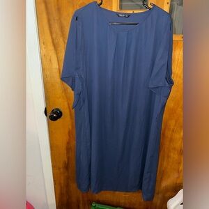 Dark blue peek-a-boo lightweight dress